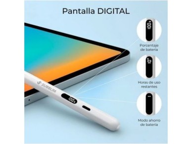 L�piz Electr�nico Subblim NoteFlow Pen para iPad/ Blanco