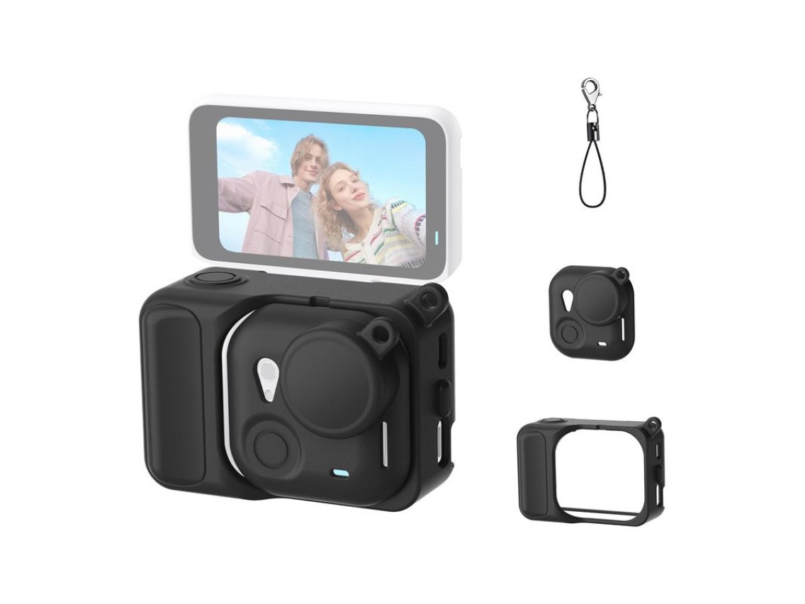 Capa protetora de silicone Puluz para Insta360 Go Ultra (preta)