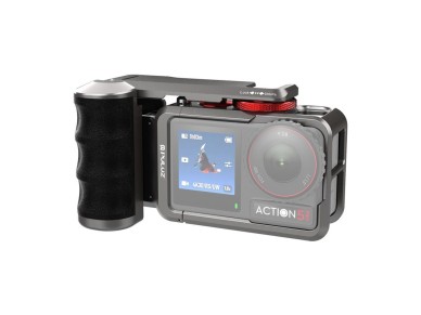 Estojo de prote��o met�lico com al�a Puluz para DJI Osmo Action 5 Pro / Action 4 / Action 3