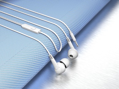 Techancy Auscultadores Intra-Auriculares Com Fios Brancos 1,2 M TD8056, Tomada De 3,5 Mm Compatível Techancy Auscultadores Intra-Auriculares Com Fios Brancos 1,2 M TD8056, Tomada De 3,5 Mm Compatível