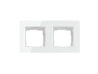 Marco para interruptor de luz Avatto TS20 de 2 enchufes (blanco)