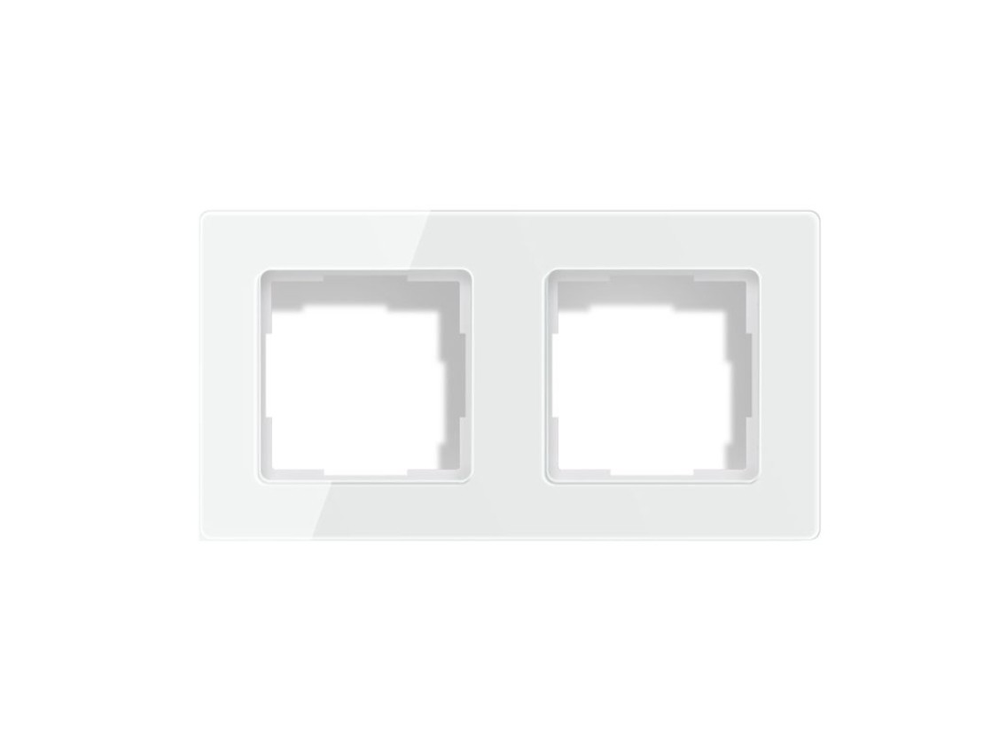Marco para interruptor de luz Avatto TS20 de 2 enchufes (blanco)