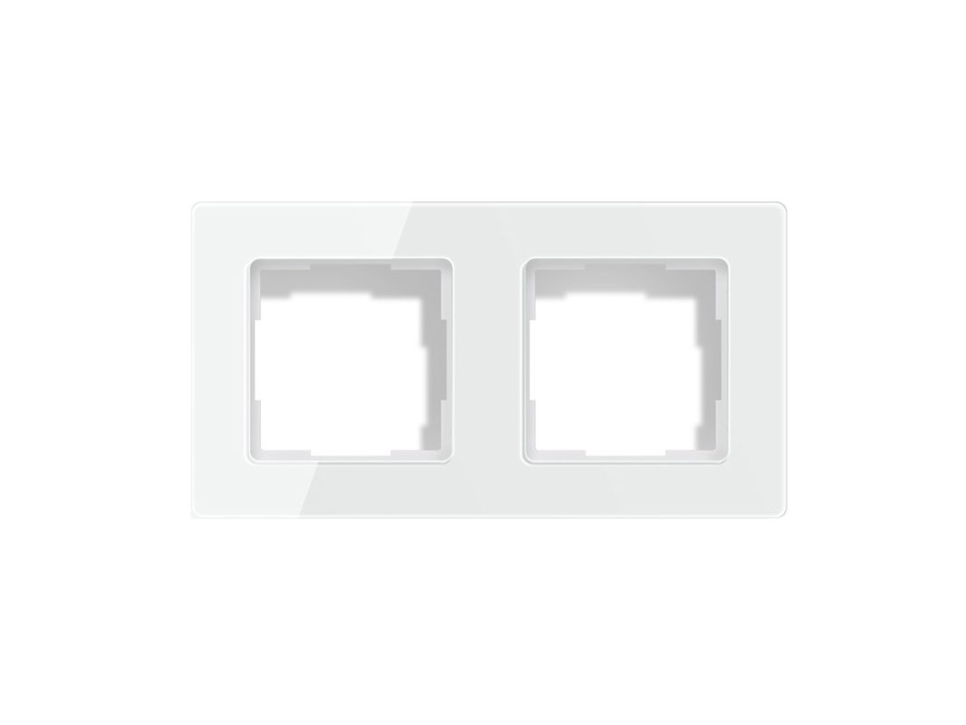 Marco para interruptor de luz Avatto TS20 de 2 enchufes (blanco)