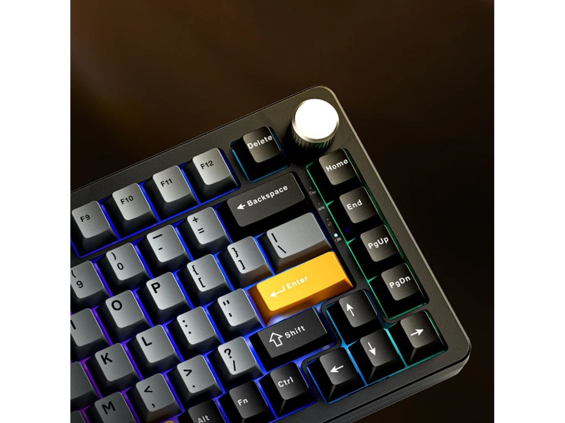 Teclado mecânico sem fio para jogos Machenike K600-B82W com retroiluminação e switch GR Silver - Pre