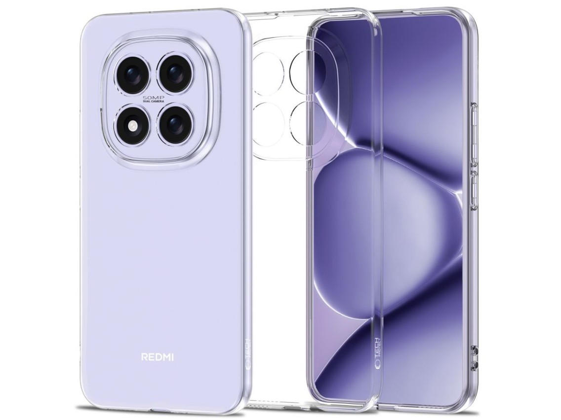Funda Tech-Protect FlexAir para Xiaomi Poco M8 Pro / Redmi Note 15 Pro+ 5G - Transparente