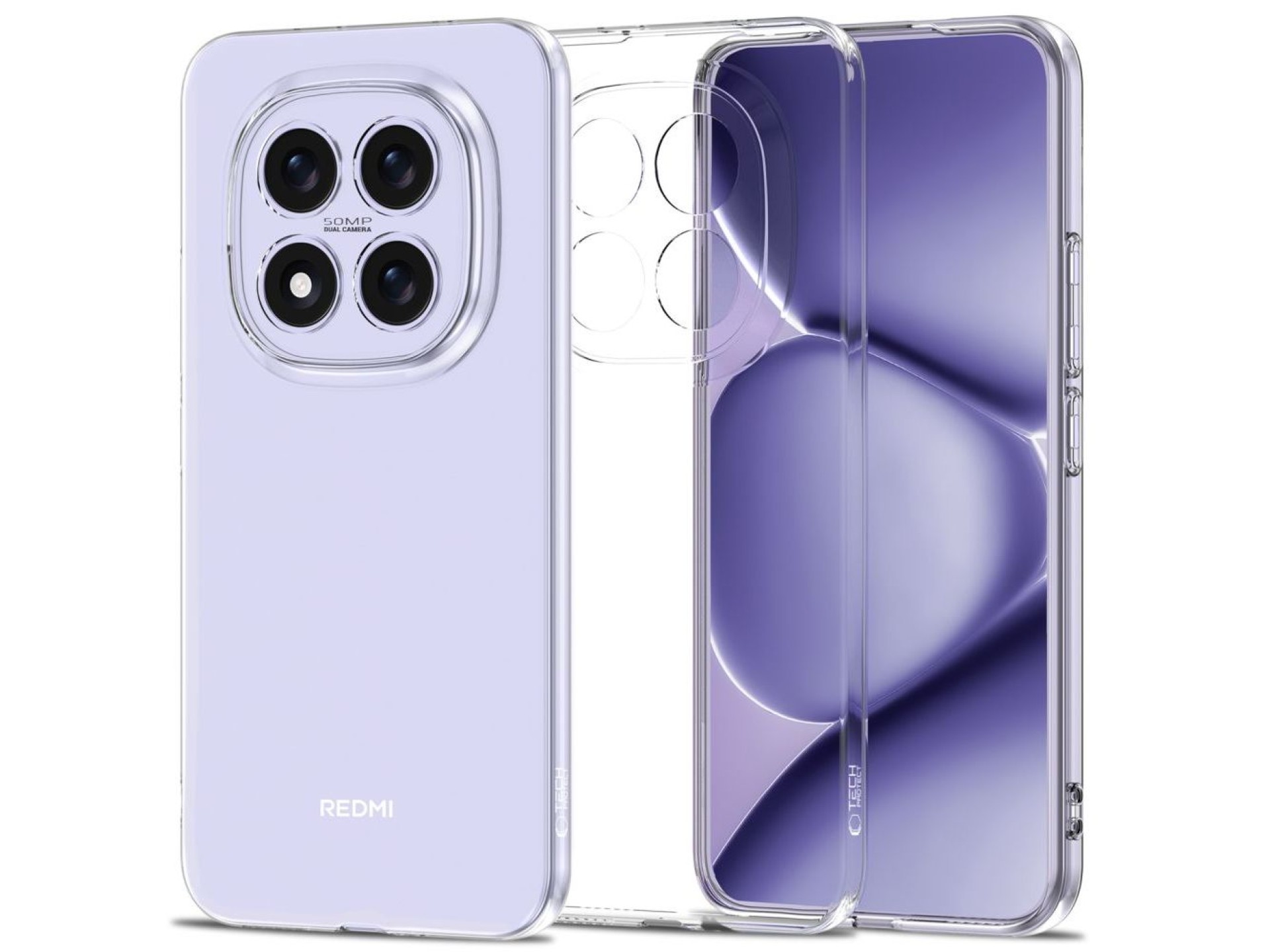 Funda Tech-Protect FlexAir para Xiaomi Redmi Note 15 Pro 5G - Transparente
