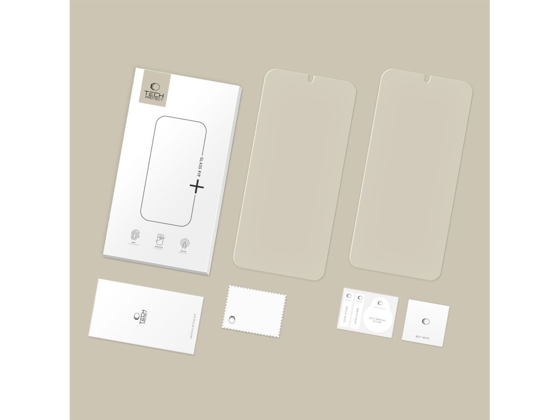 TECH-PROTECT GLASS FIT+ Pacote com 2 Películas de Vidro Temperado para Samsung Galaxy S26