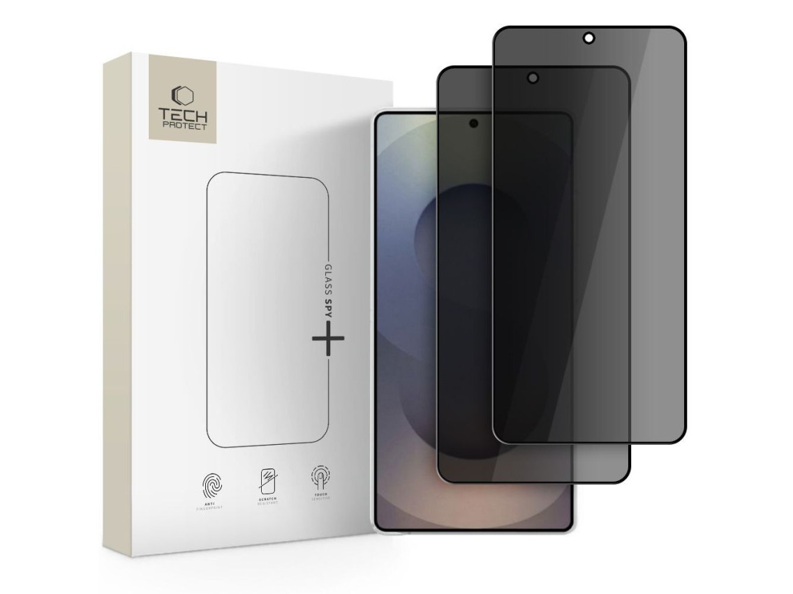 Tech-Protect Glass SPY+ - Pacote com 2 unidades de película de vidro temperado para privacidade do S