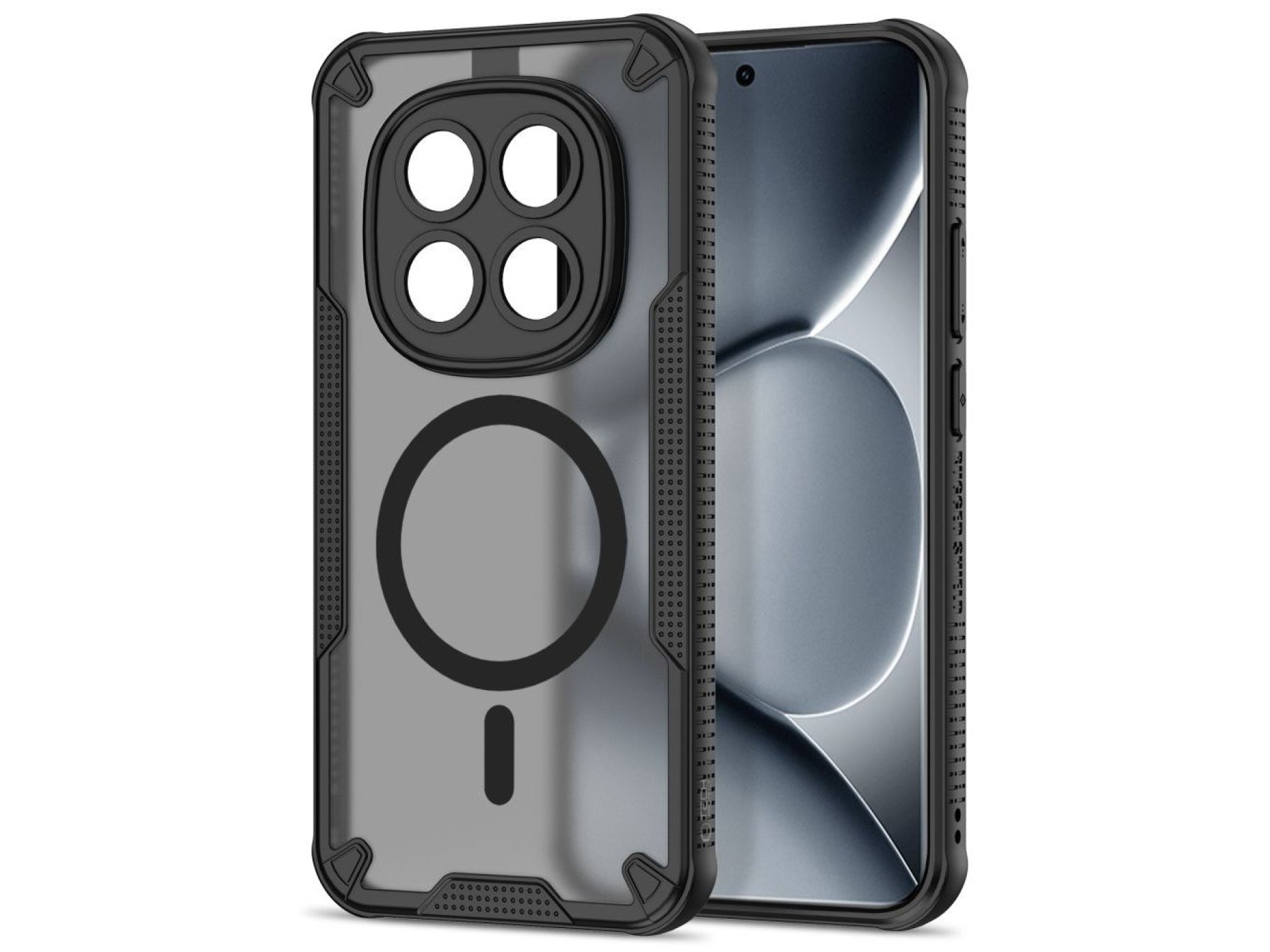 Tech-Protect Rugged Shield MagSafe case for Xiaomi Poco M8 Pro / Xiaomi Redmi Note 15 Pro+ 5G - blac