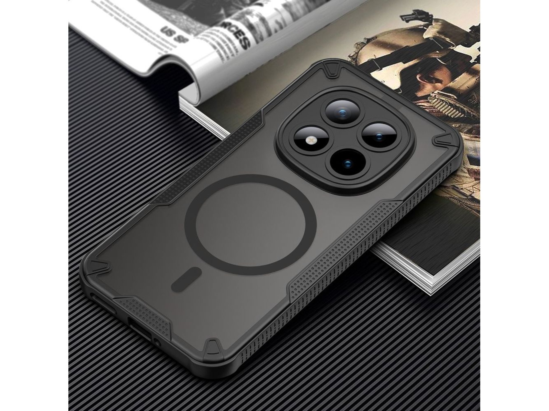 Tech-Protect Rugged Shield MagSafe case for Xiaomi Poco M8 Pro / Xiaomi Redmi Note 15 Pro+ 5G - blac