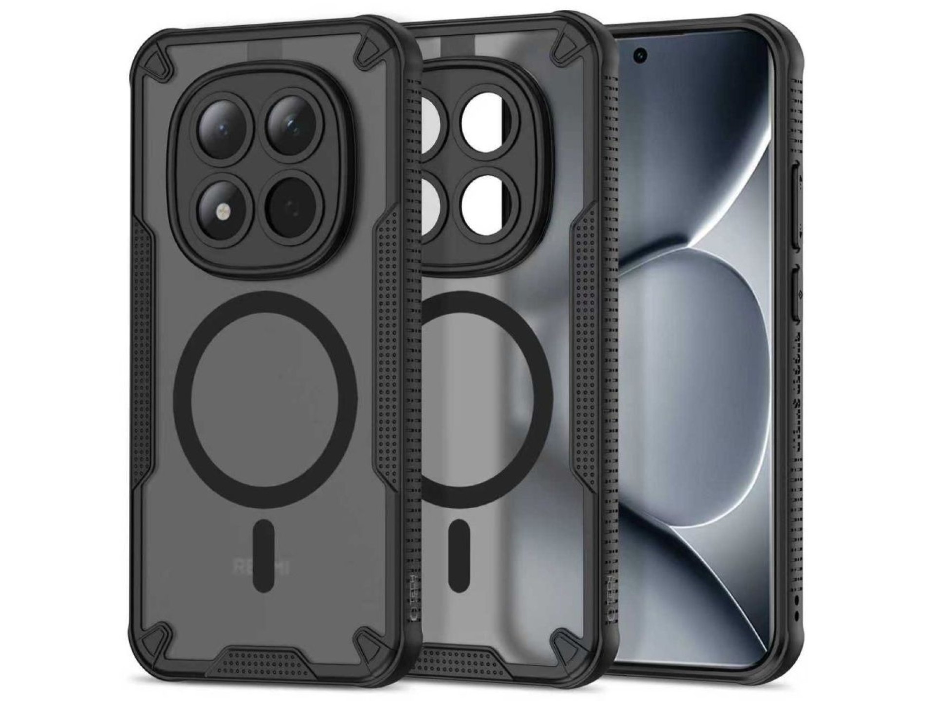 Tech-Protect Rugged Shield MagSafe case for Xiaomi Poco M8 Pro / Xiaomi Redmi Note 15 Pro+ 5G - blac