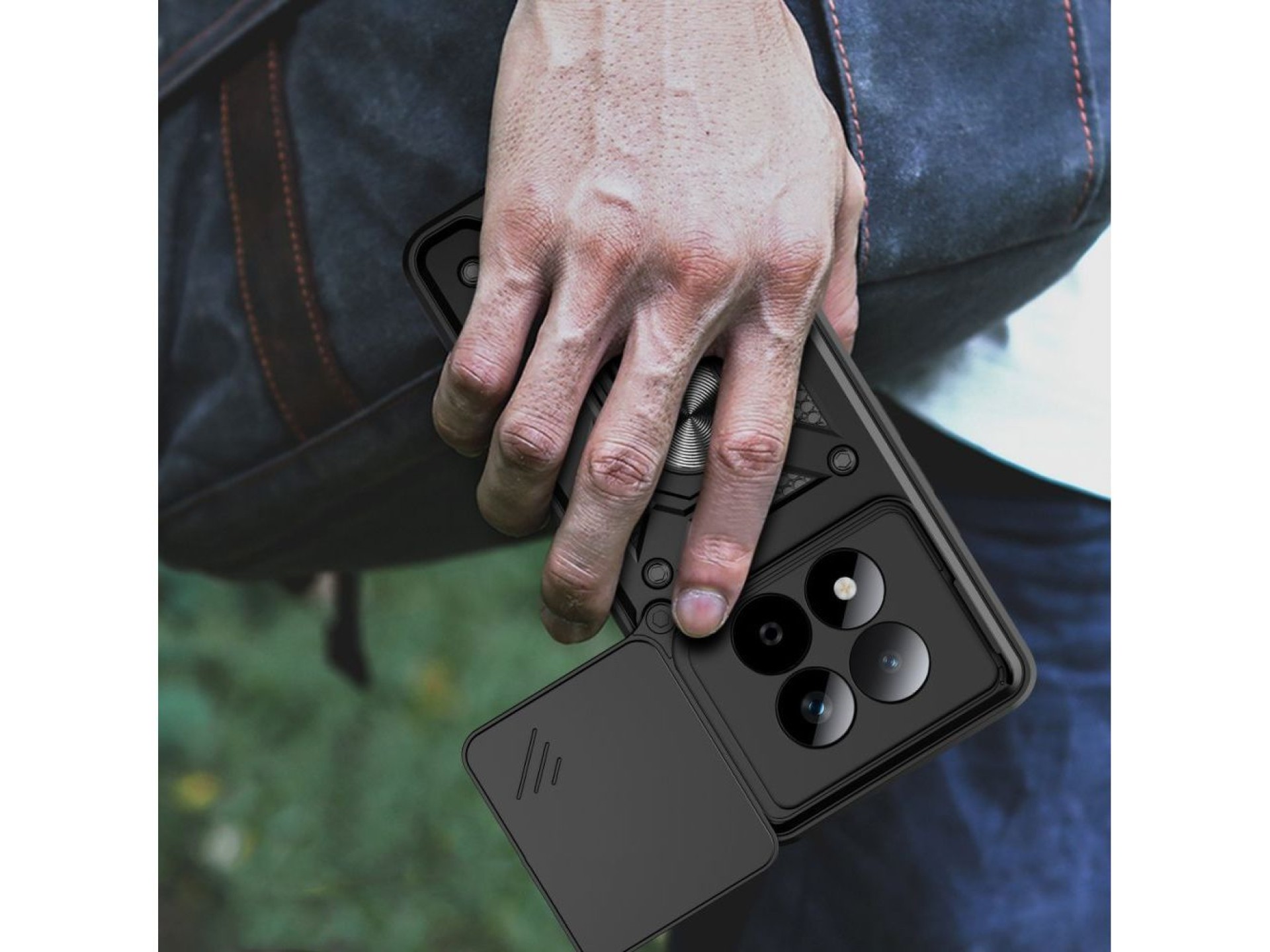 Capa Tech-Protect CamShield Pro para Xiaomi Poco M8 Pro / Redmi Note 15 Pro+ 5G - Preta