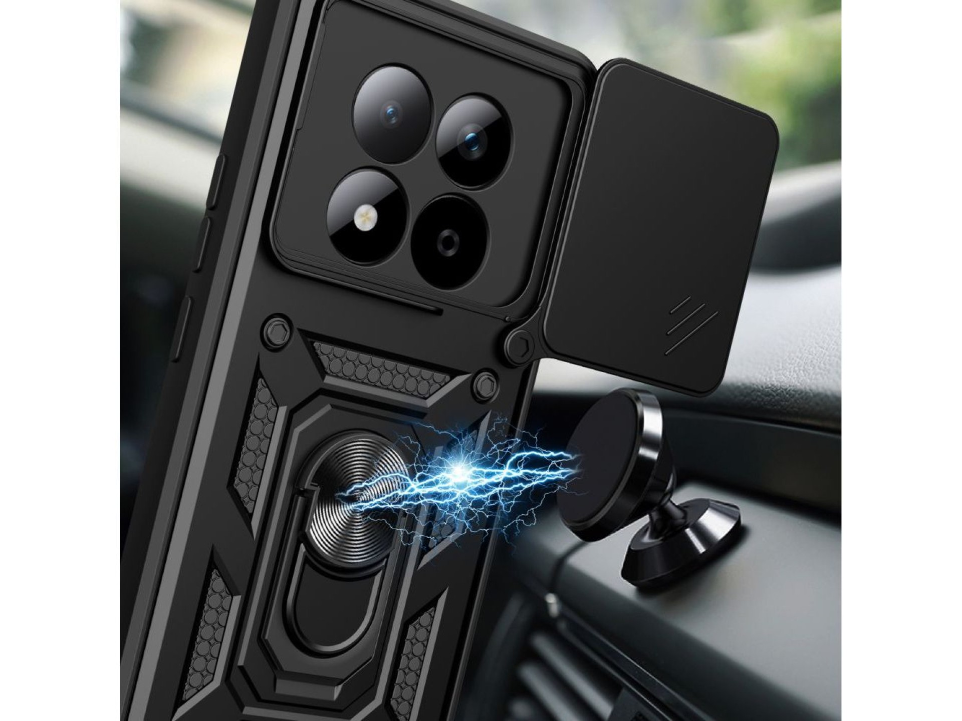 Tech-Protect CamShield Pro Case for Xiaomi Redmi Note 15 Pro 5G - Black