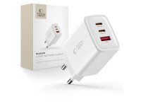 Carregador de parede Tech-Protect NCA65W-GAN de 3 portas e 65 W - Branco Carregador de parede Tech-Protect NCA65W-GAN de 3 portas e 65 W - Branco