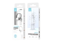 Techancy Auriculares stereo 3.5MM TD8058 cabo 1.2M com microfone confortavel som alta fidelidade Bra