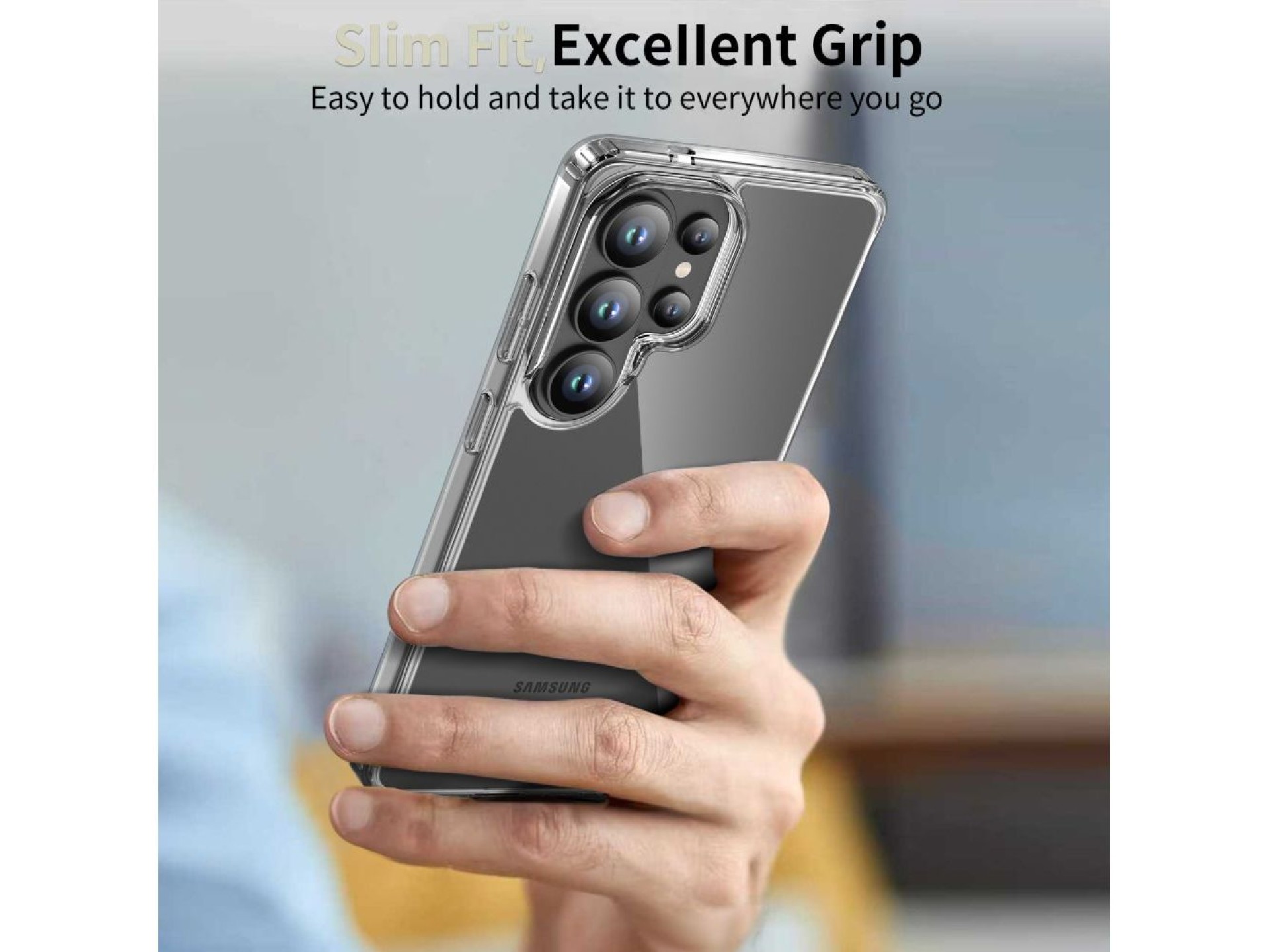 Capa híbrida Tech-Protect FlexAir para Samsung Galaxy S26 Ultra - Transparente