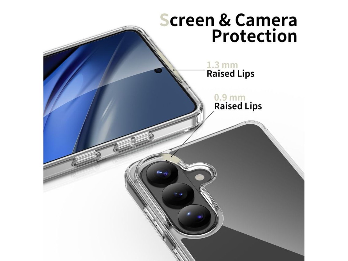 Tech-Protect FlexAir Hybrid Case for Samsung Galaxy S26+ - Clear