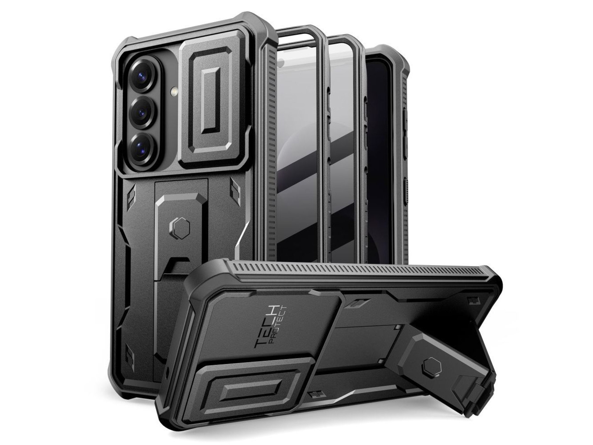 Funda Tech-Protect Kevlar Cam+ para Samsung Galaxy S26 - Negra