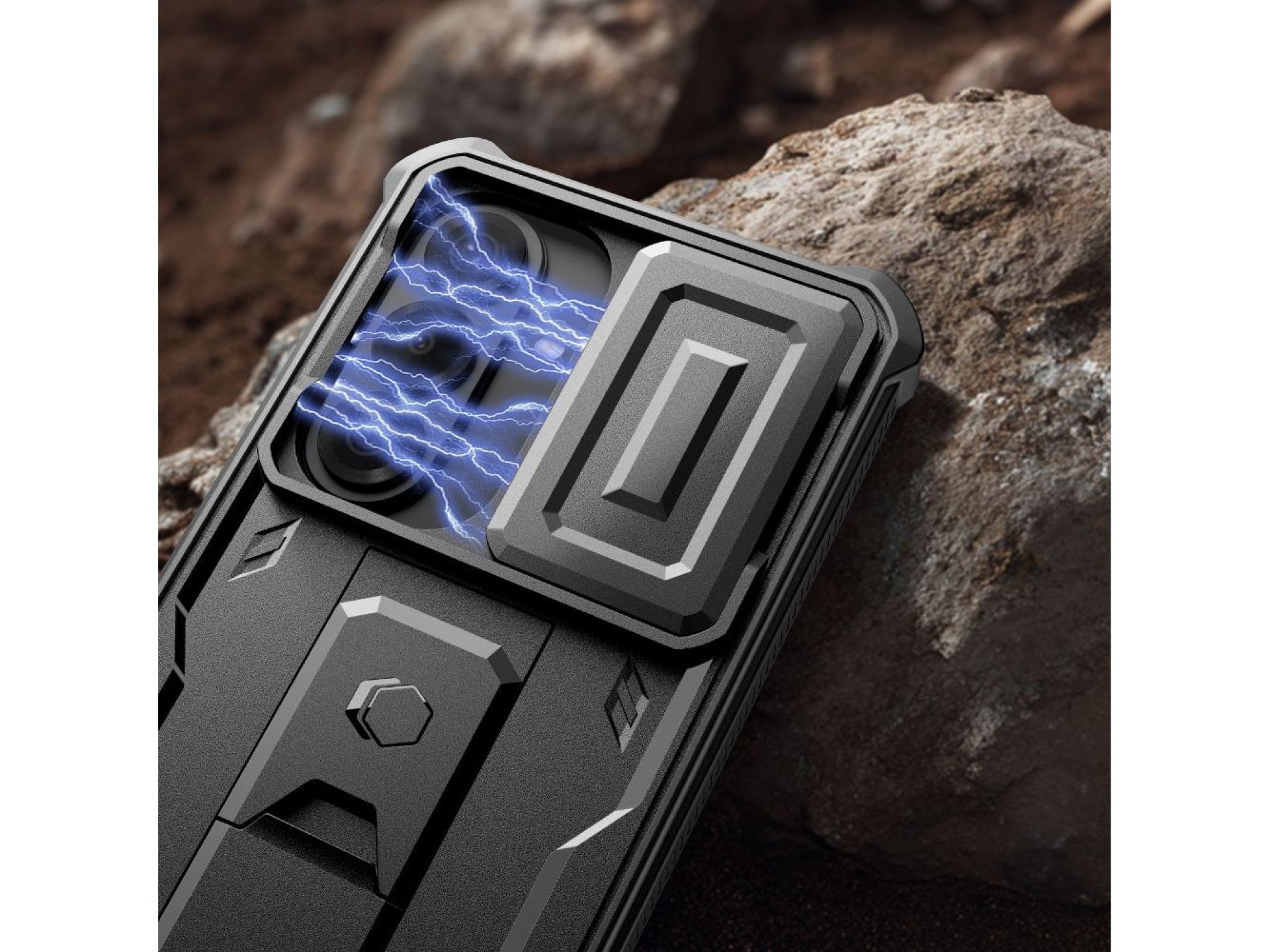 Funda Tech-Protect Kevlar Cam+ para Samsung Galaxy S26 - Negra