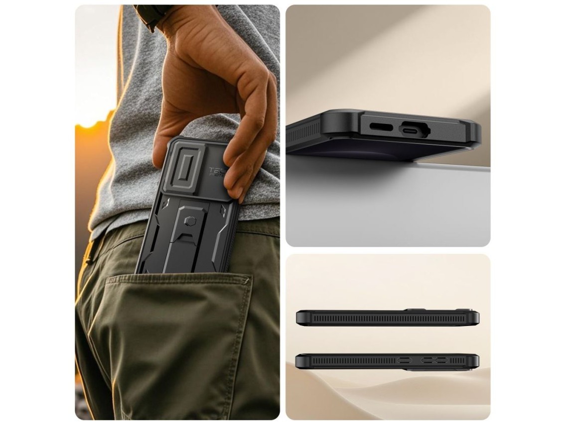 Funda Tech-Protect Kevlar Cam+ para Samsung Galaxy S26 - Negra