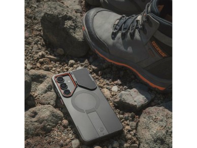 Funda Tech-Protect Kevlar Aura MagSafe para Samsung Galaxy S26 - Negra y naranja Funda Tech-Protect Kevlar Aura MagSafe para Samsung Galaxy S26 - Negra y naranja