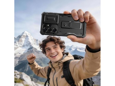 Tech-Protect Kevlar Cam+ Case for Samsung Galaxy S26 Ultra - Black Tech-Protect Kevlar Cam+ Case for Samsung Galaxy S26 Ultra - Black