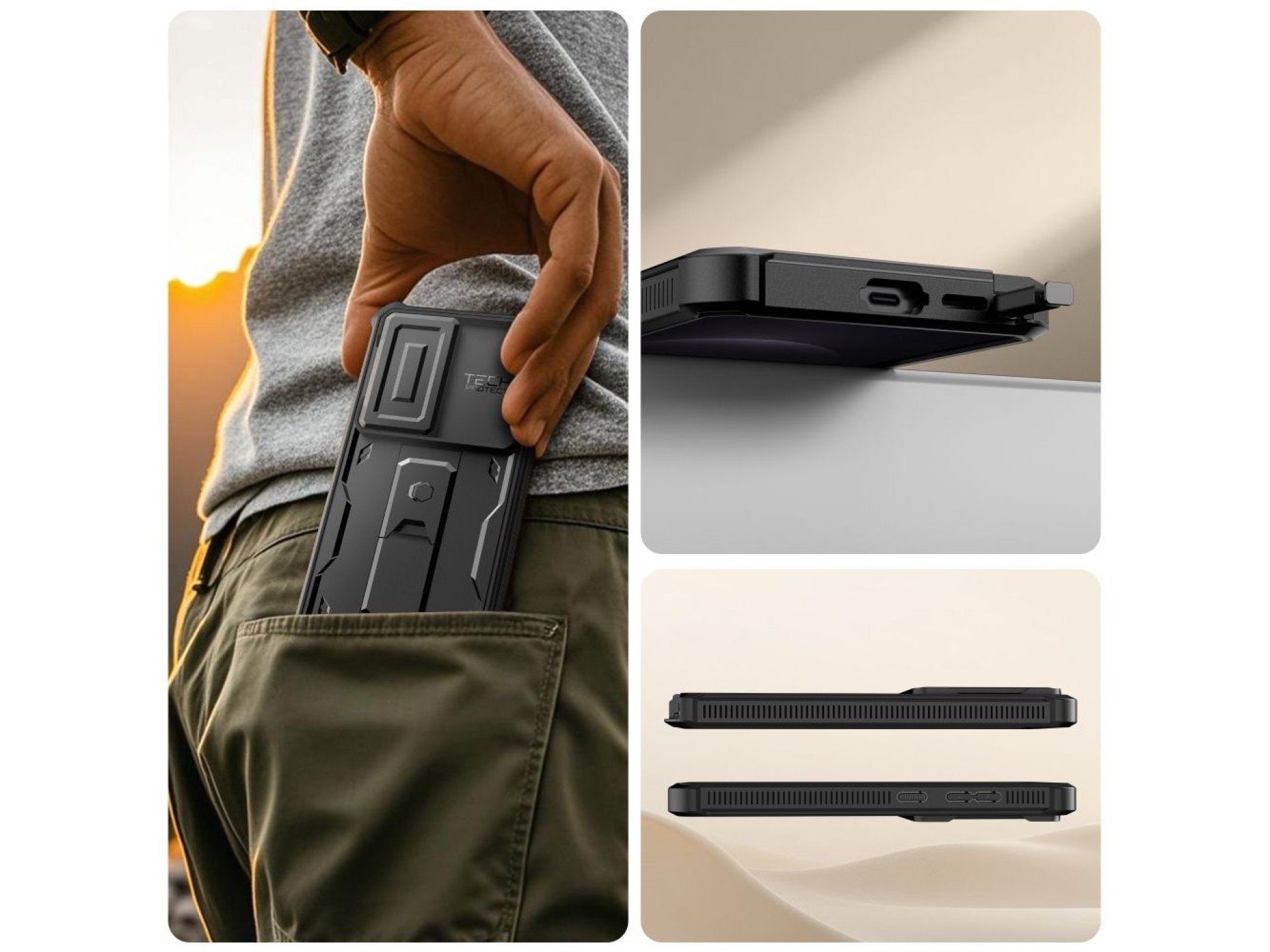 Capa Tech-Protect Kevlar Cam+ para Samsung Galaxy S26 Ultra - Preta