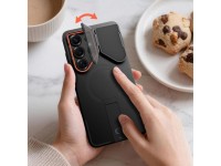 Funda Tech-Protect Kevlar Aura MagSafe para Samsung Galaxy S26 Ultra - Negra y naranja