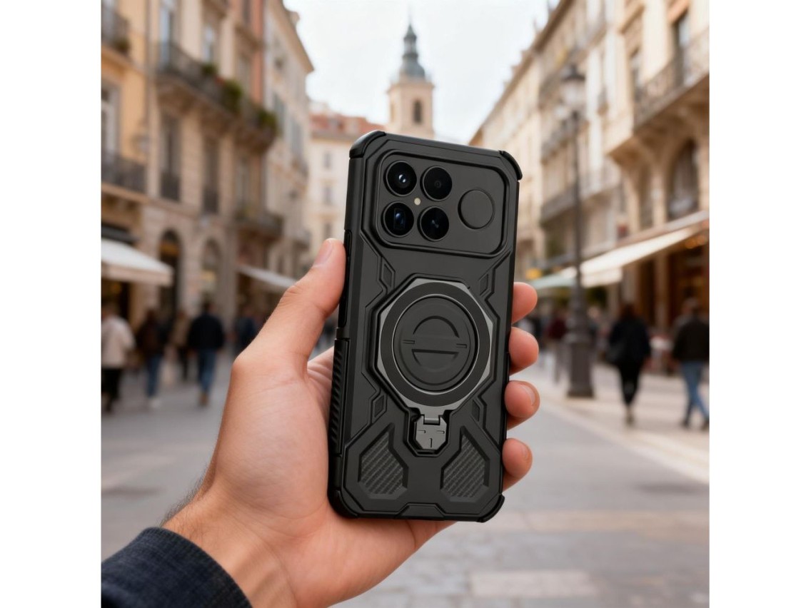 Capa Tech-Protect TacticStand MagSafe para Xiaomi Poco F8 Ultra - preta