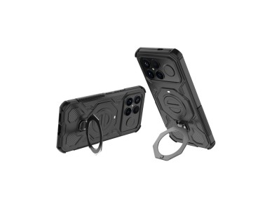 Tech-Protect TacticStand MagSafe case for Xiaomi Poco F8 Ultra - black Tech-Protect TacticStand MagSafe case for Xiaomi Poco F8 Ultra - black