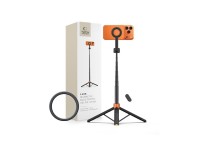 Trípode para selfies con Bluetooth Tech-Protect L10S (negro y naranja) Trípode para selfies con Bluetooth Tech-Protect L10S (negro y naranja)