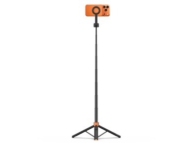Tech-Protect L10S Bluetooth Selfie Stick Tripod - Black and Orange Tech-Protect L10S Bluetooth Selfie Stick Tripod - Black and Orange