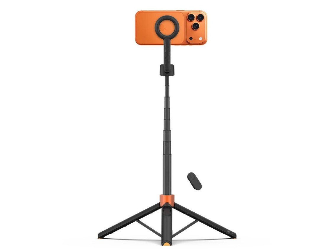 Trípode para selfies con Bluetooth Tech-Protect L10S (negro y naranja)
