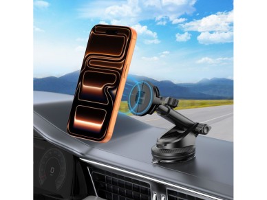 Tech-Protect N62 MagSafe Cockpit Car Mount - Black Tech-Protect N62 MagSafe Cockpit Car Mount - Black