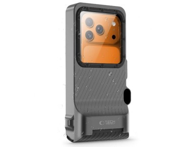 Tech-Protect IPX8 Pro Waterproof Phone Case - Gray and Black Tech-Protect IPX8 Pro Waterproof Phone Case - Gray and Black