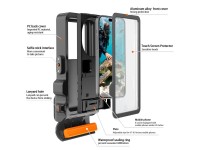 Capa para celular Tech-Protect IPX8 Pro à prova d'água - Cinza e Preta Capa para celular Tech-Protect IPX8 Pro à prova d'água - Cinza e Preta