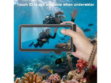 Tech-Protect IPX8 Pro Waterproof Phone Case - Gray and Black Tech-Protect IPX8 Pro Waterproof Phone Case - Gray and Black