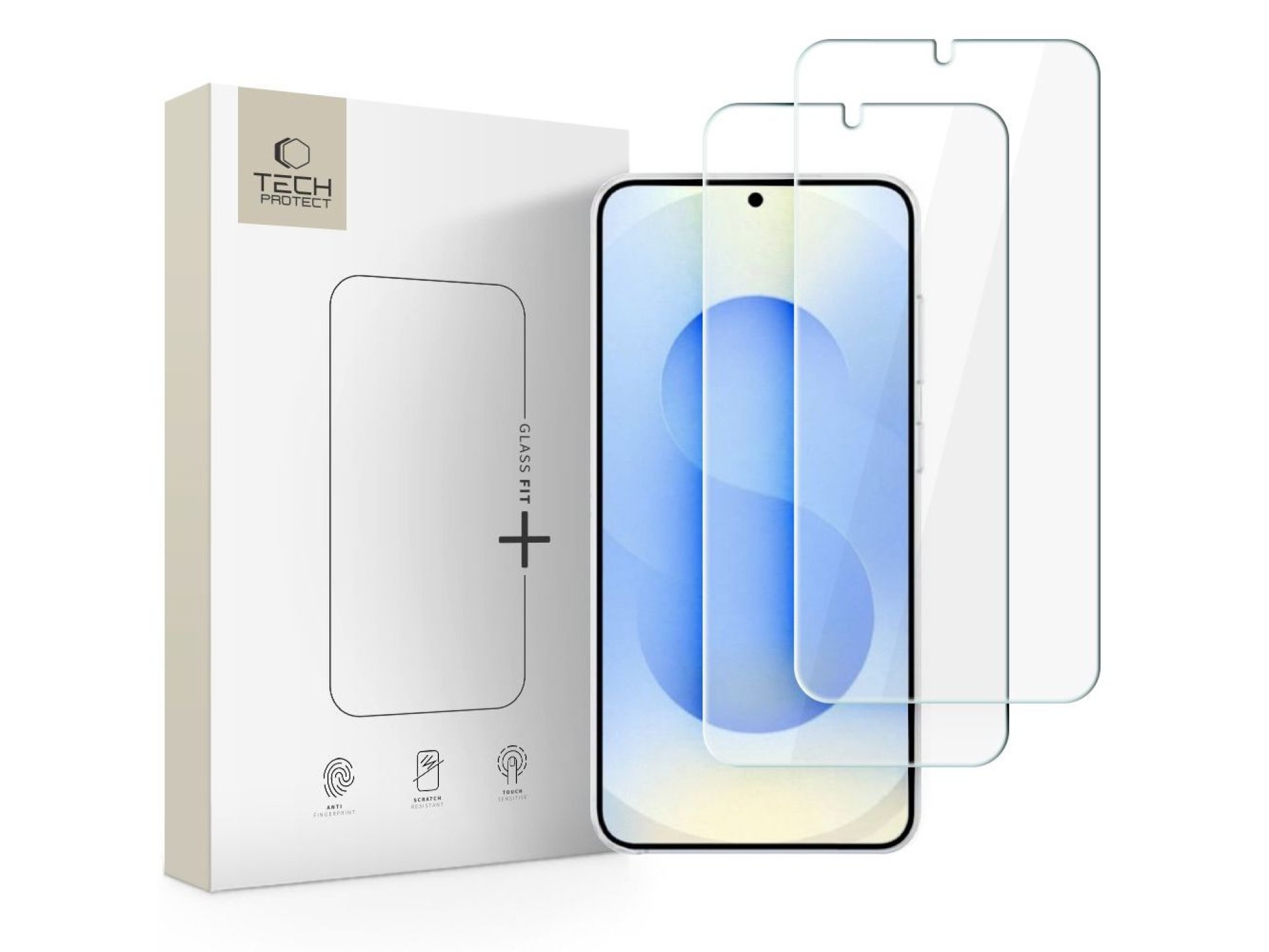 TECH-PROTECT GLASS FIT+ Pacote com 2 Películas de Vidro Temperado para Samsung Galaxy S26+