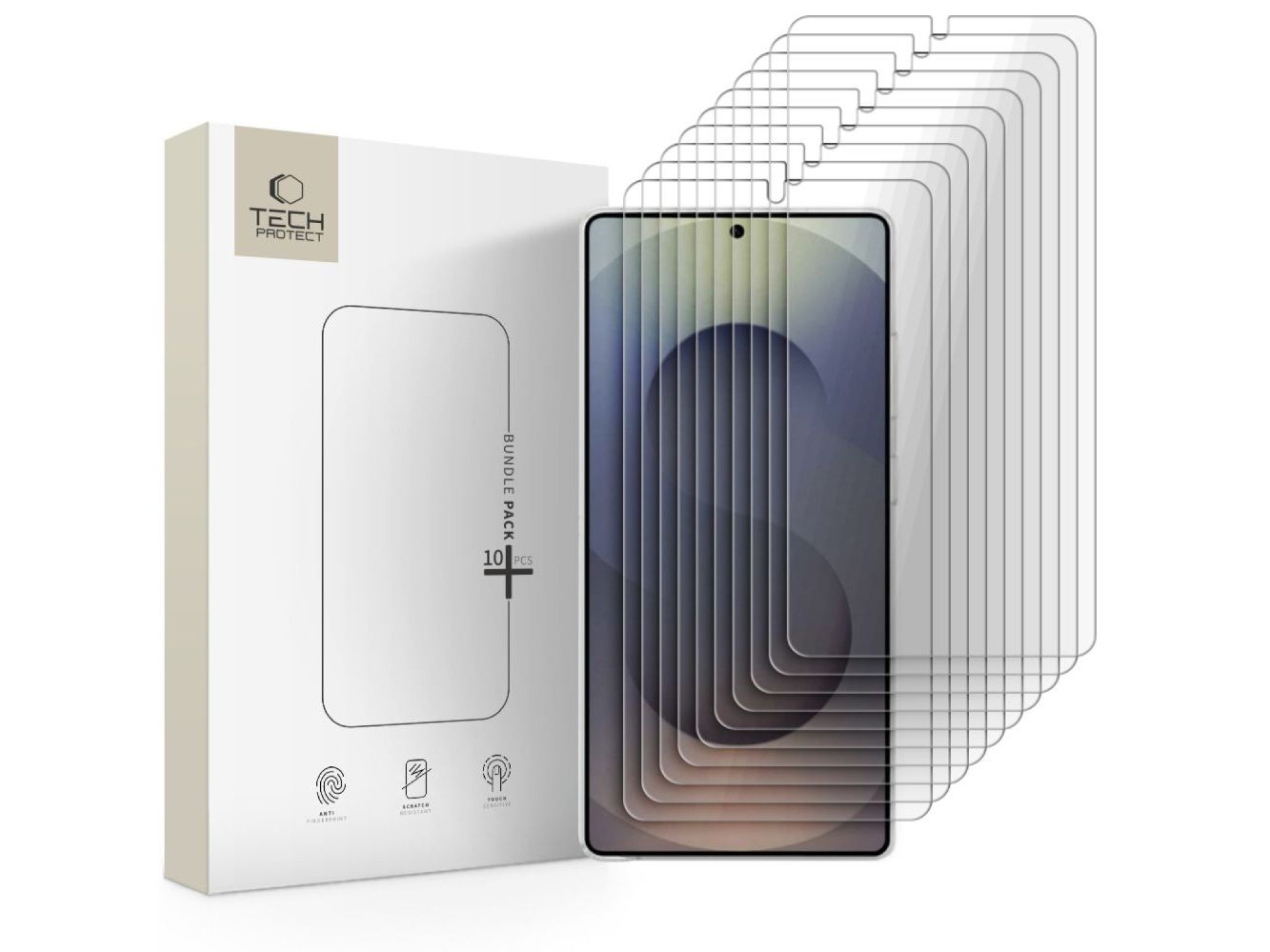Tempered glass set of 10 Tech-Protect Bundle for Samsung Galaxy S26 Ultra