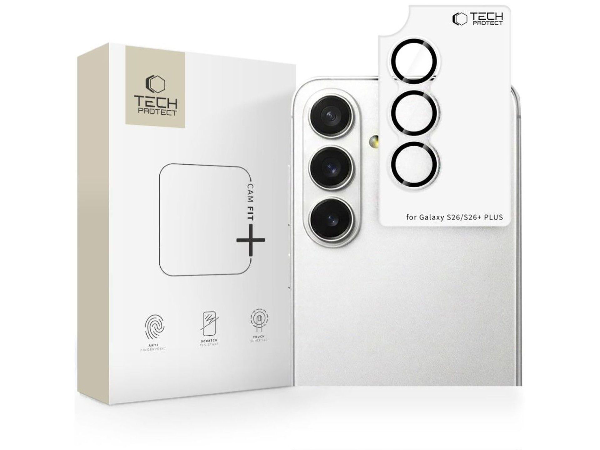 Funda para cámara Tech-Protect Camring Fit+ para Samsung Galaxy S26/S26+