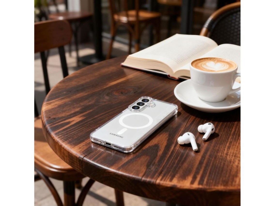 Funda Tech-Protect FlexAir MagSafe para Samsung Galaxy S26 - Transparente