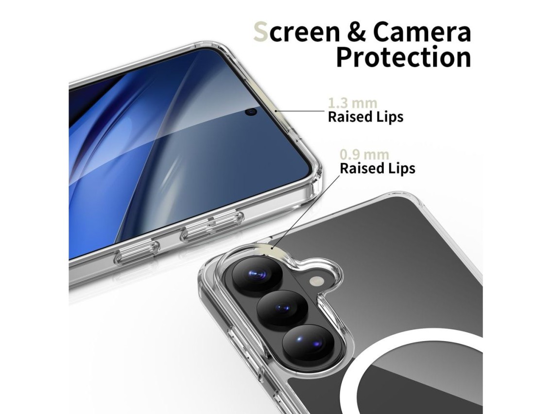Tech-Protect FlexAir Hybrid MagSafe Case for Samsung Galaxy S26 - Transparent