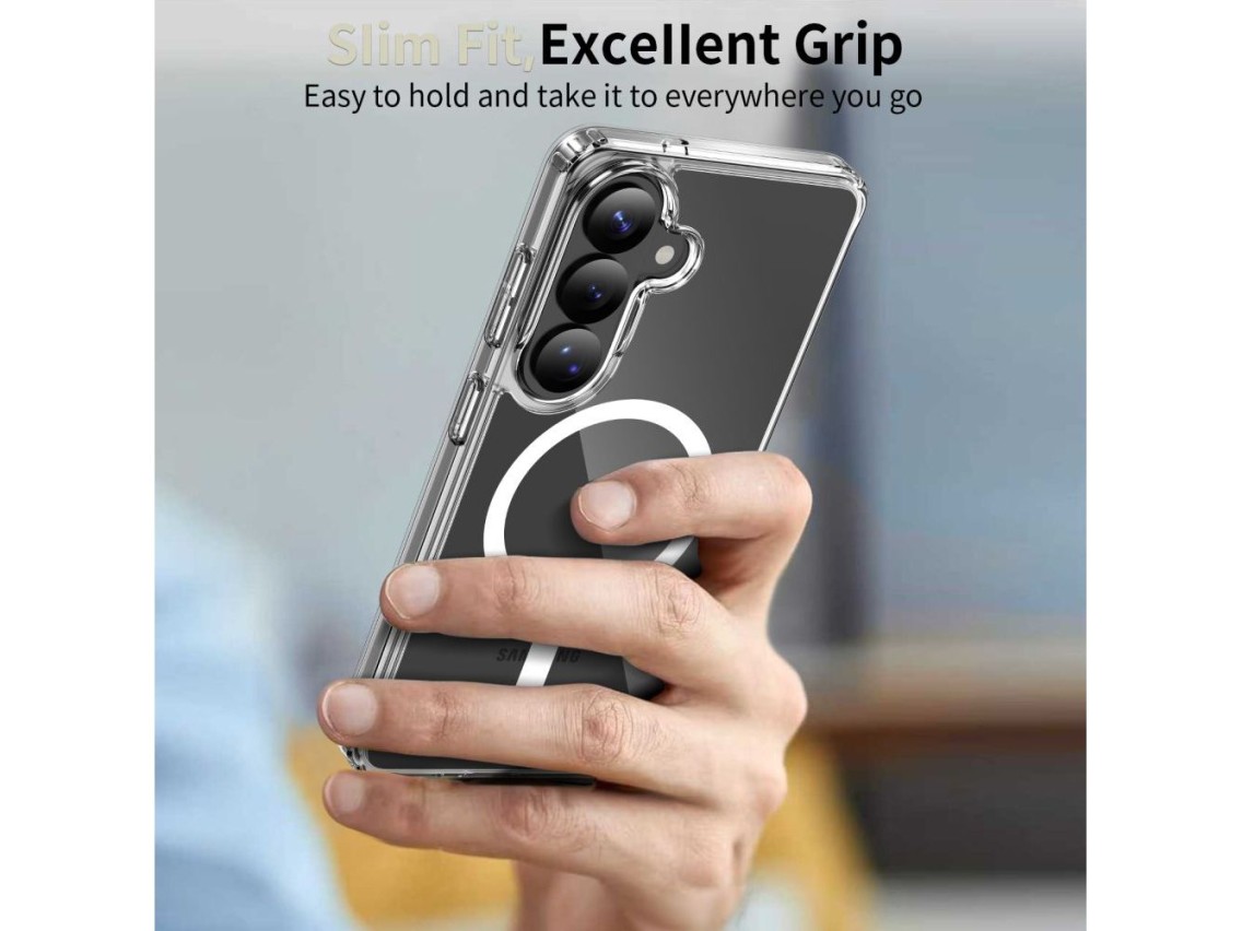 Capa Tech-Protect FlexAir Hybrid MagSafe para Samsung Galaxy S26+ - Transparente