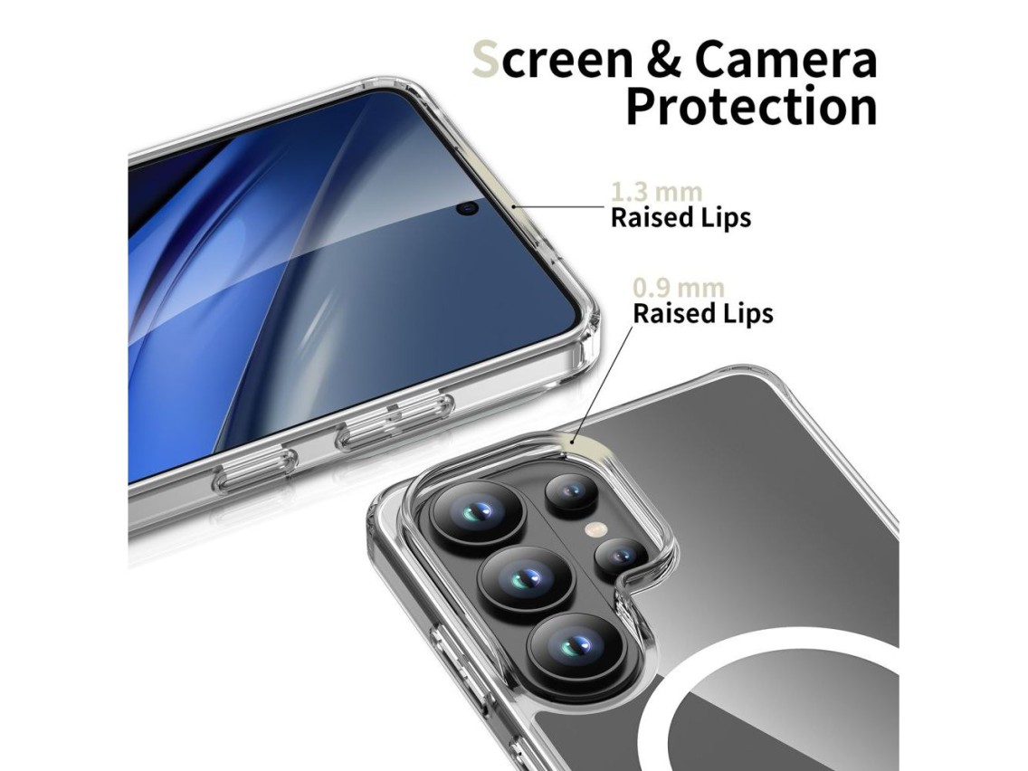 Tech-Protect FlexAir Hybrid MagSafe Case for Samsung Galaxy S26 Ultra - Transparent