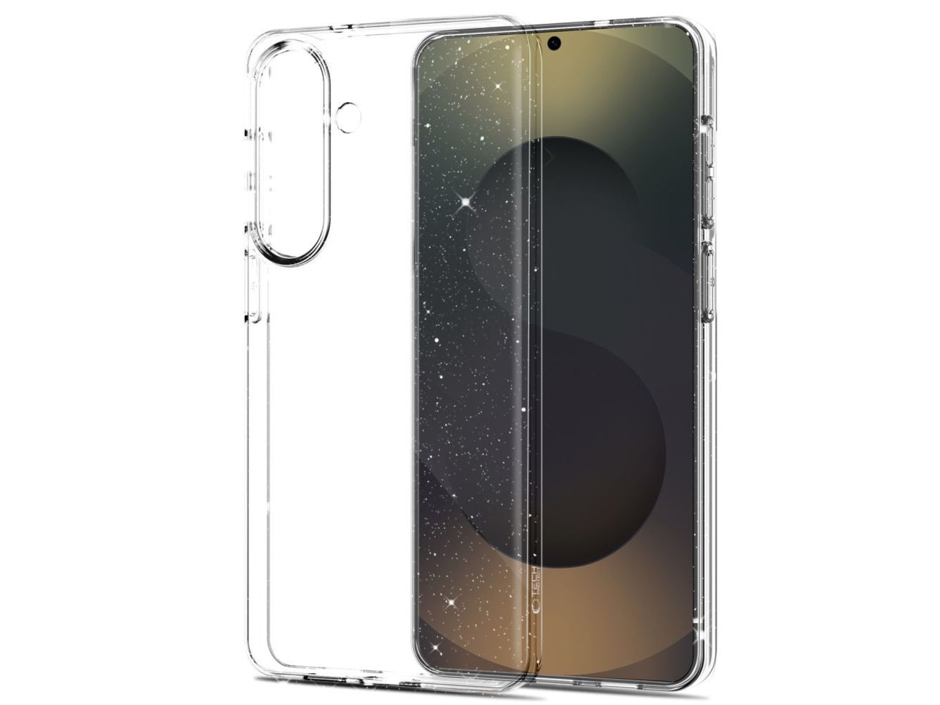 Tech-Protect FlexAir Case for Samsung Galaxy S26+ - Clear and Glitter