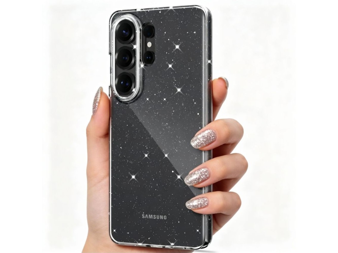 Capa Tech-Protect FlexAir para Samsung Galaxy S26 Ultra - Transparente e com Glitter