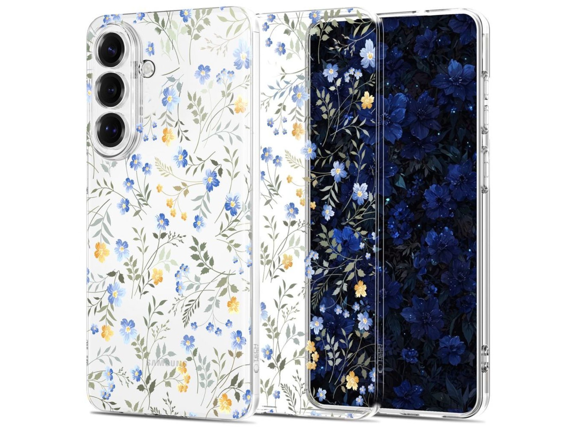 Funda Tech-Protect FlexAir para Samsung Galaxy S26 - Flores de colores