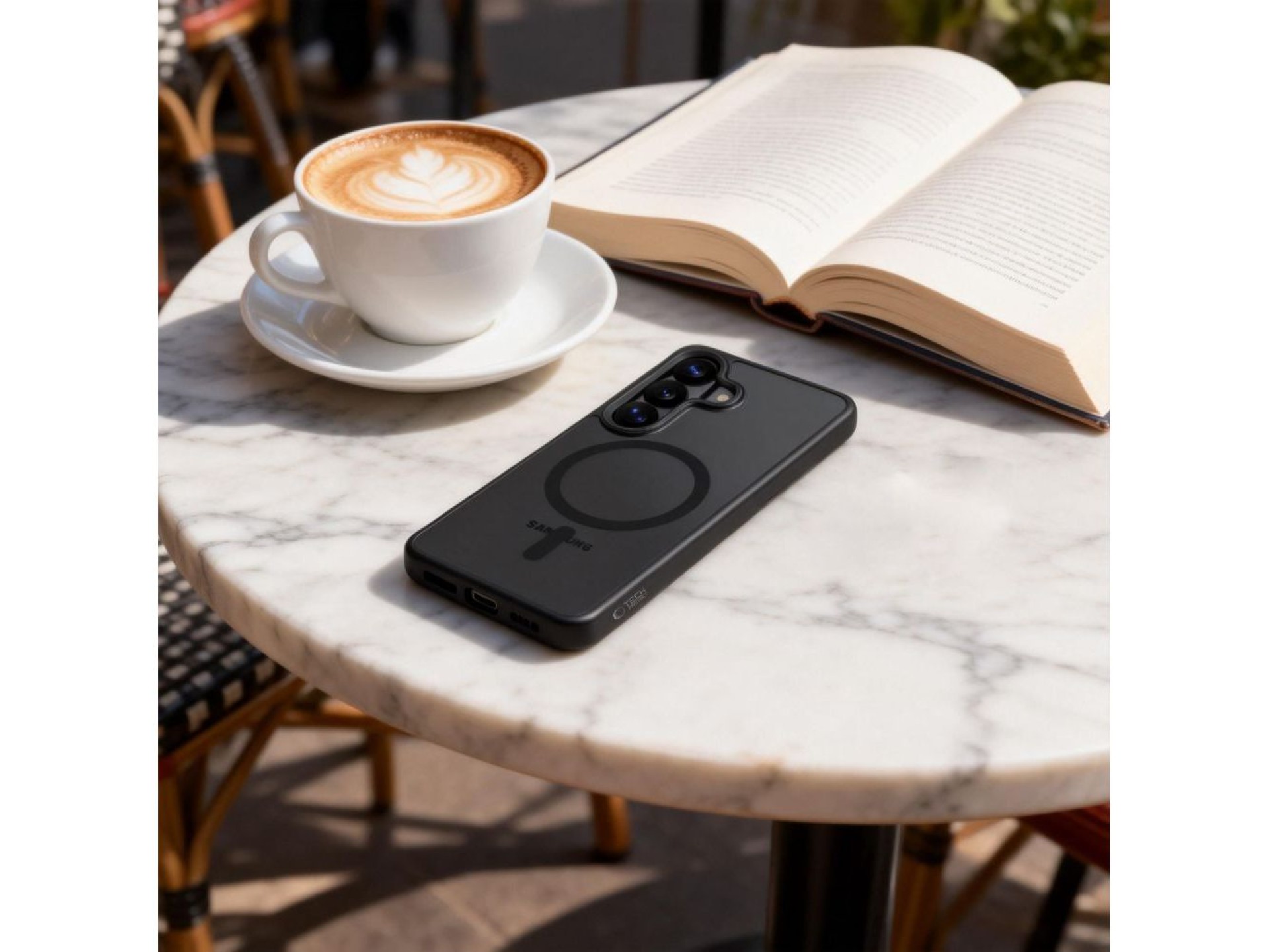 Funda MagSafe Tech-Protect Magmat para Samsung Galaxy S26+ - Negra