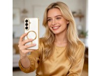 Funda MagFlex Tech-Protect para Samsung Galaxy S26+ - Dorado transparente