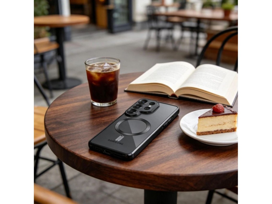 Funda MagFlex Tech-Protect para Samsung Galaxy S26 Ultra - Negro transparente